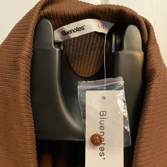 Bluenotes Long Sleeve Womens Button-Up Top Shirt With Collar - Picture 4 of 5